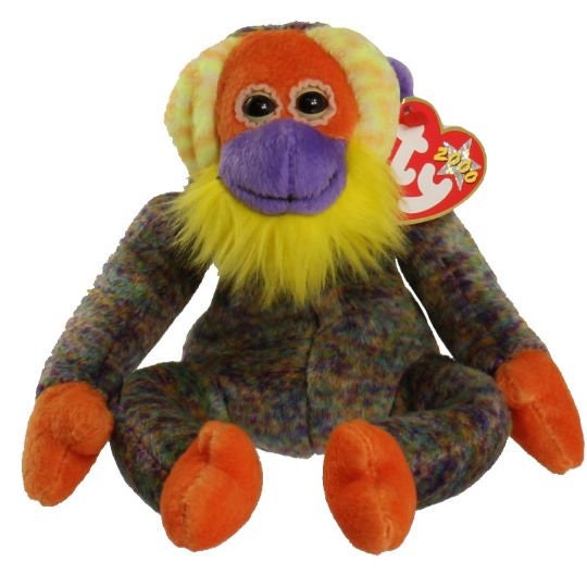 TY Beanie Baby BANANAS the Monkey 8.5 Inch Etsy UK