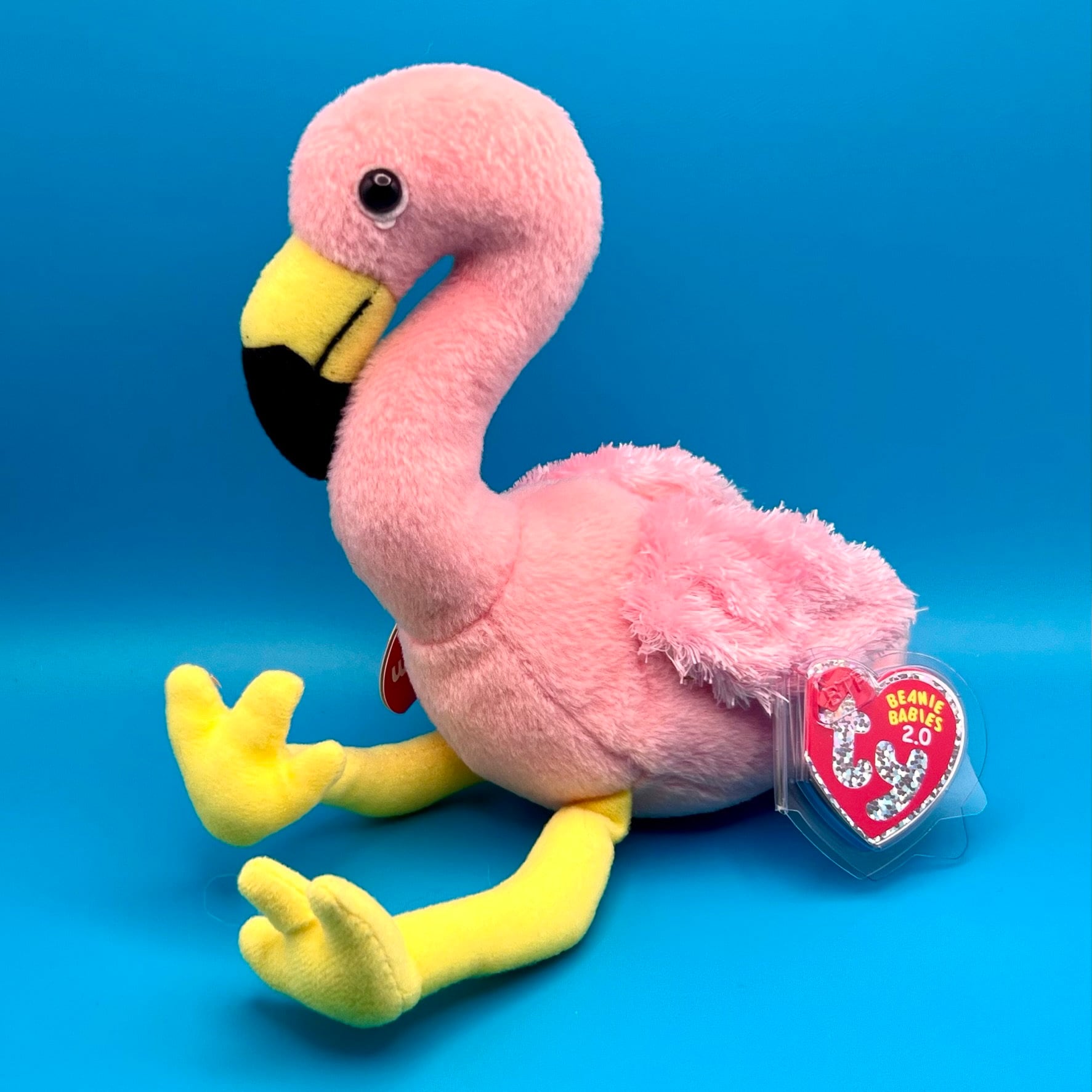 Splits Pink Flamingo Beanie Baby Billy Flamingo Beanie Boo Ty