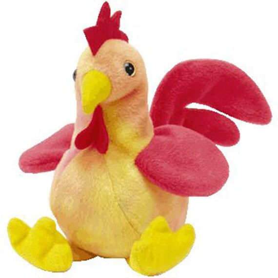 Rooster beanie on sale baby value