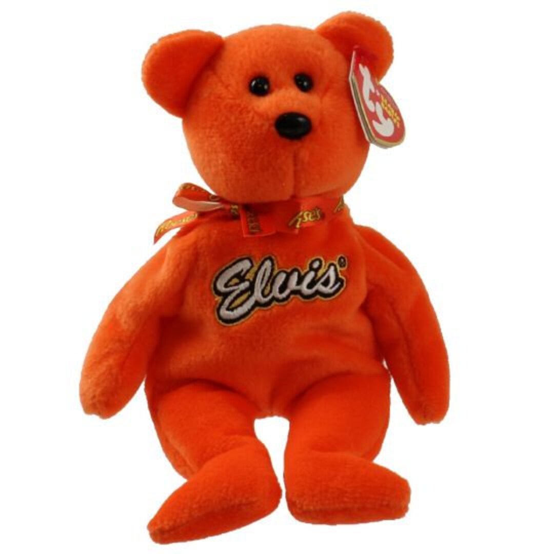 TY Beanie Baby COCO PRESLEY the Bear (Versión naranja