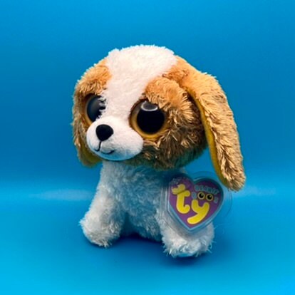 TY Beanie Boos COOKIE the Brown Dog (solid Eye Color) (regular
