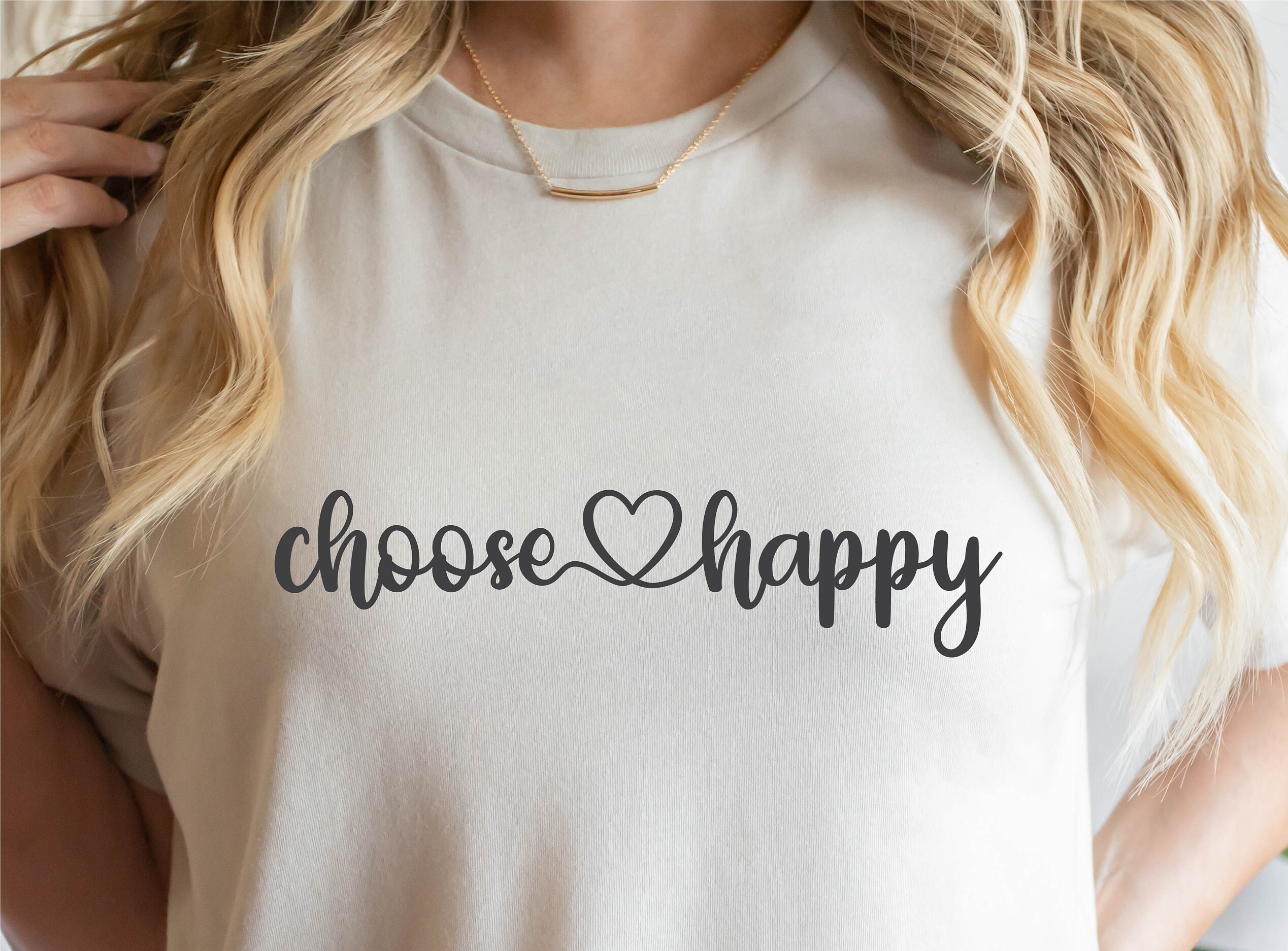 Choose Happy SVG, Positive Svg, Inspirational Svg, Positive Quote Svg ...