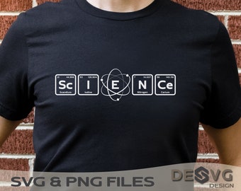 科学 svg、元素周期表 svg、化学 svg、先生へのプレゼント svg、科学者 svg、印刷用カットファイル