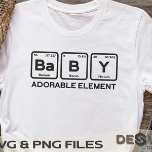 Baby Adorable Element, periodic elements, table of elements, chemistry shirt, baby designs svg, baby quotes svg
