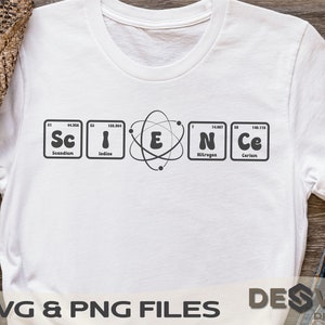 Science svg, Periodic Table of Elements SVG - Chemistry, Physics, and Scientists Cut Files for Print