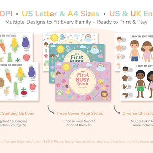 High-Quality Print Files, US and UK English, 300 DPI, US Letter and A4 Sizes