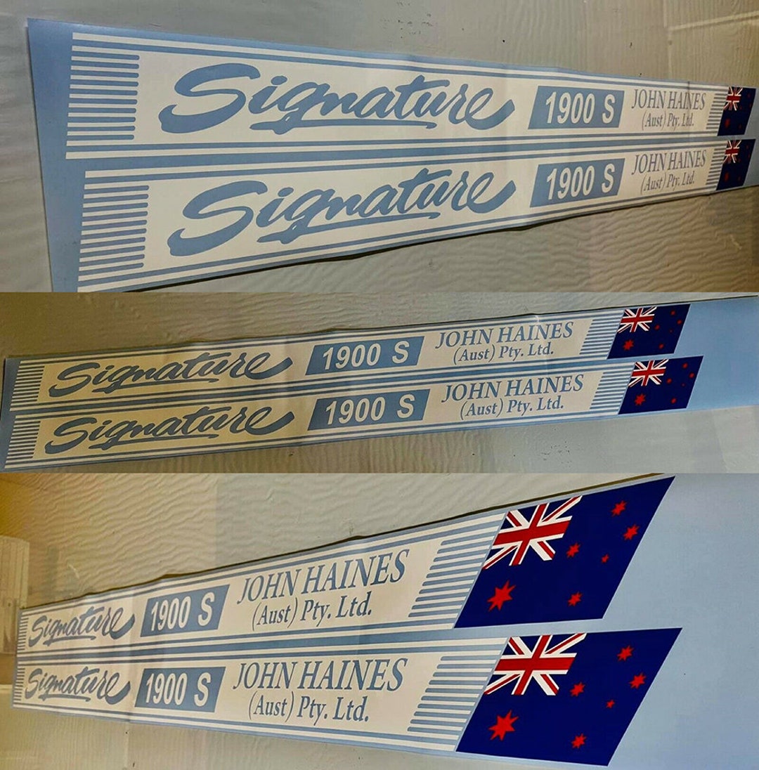 Haines Signature 1550C Decal Set, Haines Signature by John Haines 1550C