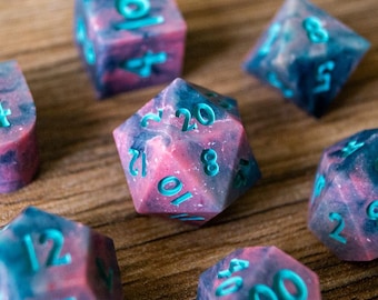 Shadow Cursed - Handmade Sharp Edge Dice Set