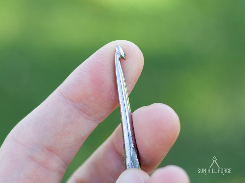 Hand Crochet Hook Handmade Metal Crochet Hook Etsy