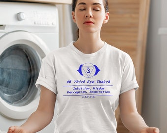 Camiseta energizante del chakra del tercer ojo