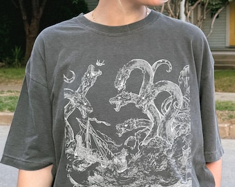 Charybdis & Scylla Shirt - The Odyssey Comfort Colors® Shirt, Greek Mythology TShirt, Homer The Odyssey Bookish Shirt, Sea Monsters Tee
