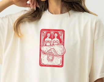 Sapphic Lesbian Shirt, Pride Month LGBT Womens Outfit, Lesbian Love Sapphic Art, Coming Out Gift, WLW Tee, Subtle Fruity Mermaid T-Shirt
