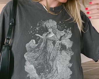 Greek Mythology Nyx Shirt, Greek Goddess Comfort Colors® T-Shirt, The Odyssey Merch, Astrology Shirt, Dark Academia Outfit, Feminist Gift
