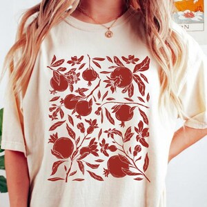 Pomegranate Shirt, Persephone Shirt, Greek Goddess TShirt, Greek Mythology Shirt, Feminist Gift Persephone and Hades T-Shirt Pomegranate Art