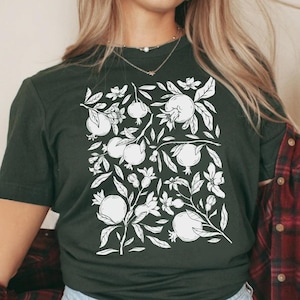 Pomegranate Shirt, Persephone Shirt, Greek Goddess TShirt, Greek Mythology Shirt, Feminist Gift Persephone and Hades T-Shirt Pomegranate Art
