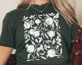 Pomegranate Shirt, Persephone Shirt, Greek Goddess TShirt, Greek Mythology Shirt, Feminist Gift Persephone and Hades T-Shirt Pomegranate Art
