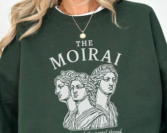 The Moirai Greek Mythology Sweatshirt, The Fates Greek Goddess Crewneck, Dark Academia Clothes, Literature Poet Sweater, Myths Gods Gift