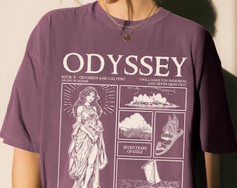 Calypso Comfort Colors® Shirt - Homer The Odyssey Shirt, Goddess Calypso Shirt, Greek Mythology Bookish Tee, Book Lover Gift, Aeaea Shirt