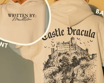 Bram Stoker Dracula Hoodie - Vampire Hooded Sweatshirt, Dark Academia Classic Horror Movie Lover Gift, Morally Grey Villain Vintage Graphic