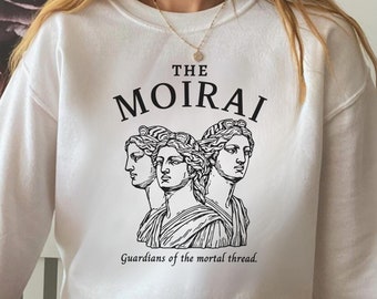 The Moirai Greek Mythology Sweatshirt, The Fates Greek Goddess Crewneck, Dark Academia Clothes, Literature Poet Sweater, Myths Gods Gift