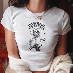 Lesbian Baby Tee, Aesthetic Pride Y2K Shirt, Gay Cowgirl Baby T, Western Subtle Lesbian Gift, Sapphic Queer T-Shirt ,WLW Lesbian TShirt