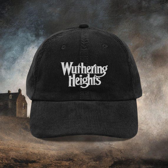 Wuthering Heights Embroidered Reading Hat, Gothic Romance Literary Hat,  Dark Academia Gift For Book Lovers, Catherine & Heathcliff Cap