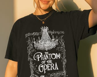 Phantom of the Opera Comfort Colors® TShirt - Gaston Leroux Gothic Literature Shirt, Theatre Lover Gift, Phantom Shirt, Vintage Opera Tee