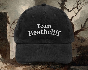 Catherine & Heathcliff Cap - Wuthering Heights Embroidered Hat, Dark Romance Literary Hat,  Dark Academia Gift For Book Lovers