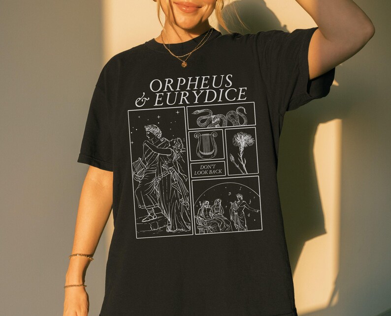 Orpheus Eurydice Greek Mythology Shirt - Comfort Colors Hades ...
