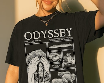 The Odyssey Comfort Colors® Shirt - Homer The Odyssey Bookish Shirt, Greek Mythology Gifts, Cyclops Shirt, My Name Is Nobody, Odysseus Tee