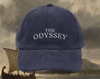 The Odyssey Embroidered Hat | Odysseus Hat | Greek Mythology Cap | Dark Academia Hat | Homer The Odyssey Cap | Bookish Cap