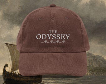 The Odyssey Hat - Cotton Corduroy Hat, Homer The Odyssey Dad Hat, Greek Mythology Unisex Cap, Bookish Gifts, Dark Academia Hat, Book Lover
