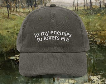 Bookish Embroidered Hat, Enemies To Lovers Era Hat, Book Club Gifts For Book Lover, Reader Accessories, Bookworm Hat, Literary Book Nook Cap
