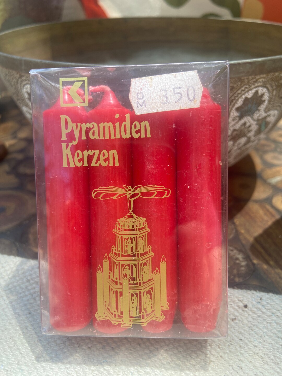 Vintage Red German Christmas Candles Pyramiden Kerzen Etsy