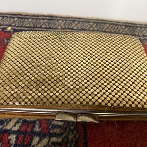 Old Vintage gold glomesh wallet purse