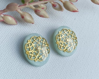 Pendientes de adorno, joyería, aretes de arcilla polimérica, ligeros, pendientes hechos a mano, pendientes Danlge, pendientes de primavera, regalo para ella