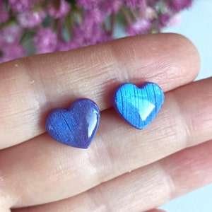 Painted Hearts Polymer Clay Earrings, Valentines Day Polymer Clay Earrings ,Handmade Jewelery, Statement Dangle, Lightweight Earring, 1201