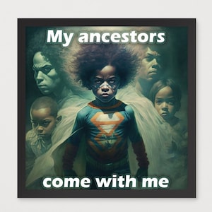 Framed poster - Illustration for children's motivation 01 - The Ancestors