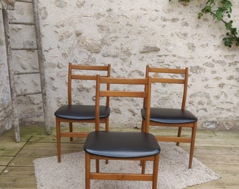 Lot de 3 chaises scandinaves