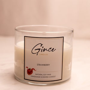 Organic Soy Wax in Glass Container, Aromatherapy Candles, Handmade Soy Candle, Scented Soy Wax, Essential Soy Wax, Vegan Friendly Candle