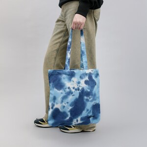 Batik Einkaufstasche, Sonnige Tasche, Stilvolle handgemachte Einkaufstasche, Bauernmarkt Tasche, Boho Stil Tasche für Bücher, Geschenk für Mutter