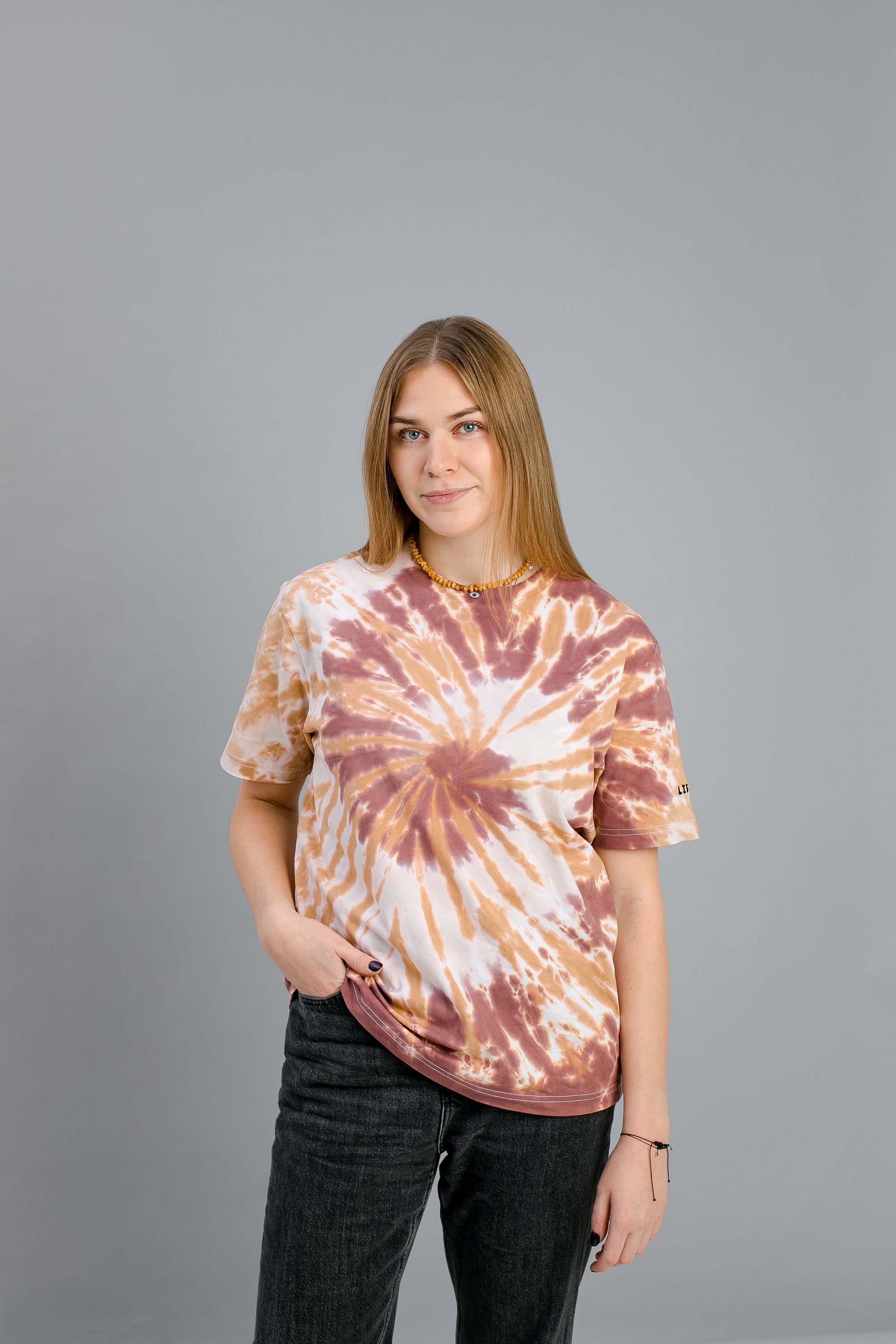 Handmade Brown Tie-dye T-shirt: Organic Cotton Unisex Tee - Etsy