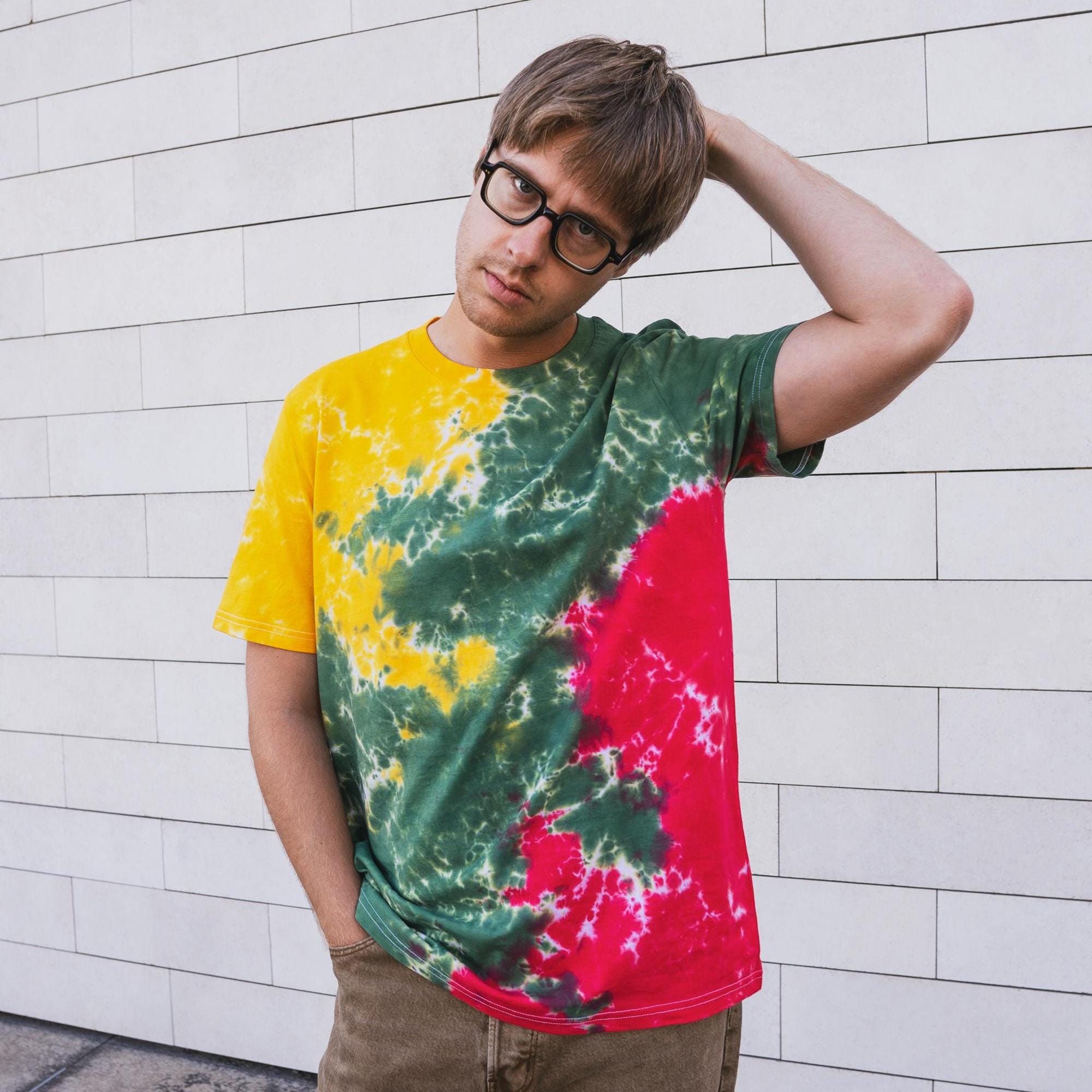 Tie Dye T-shirt, Festival Clothing, Colorful Tee - Etsy