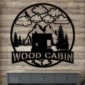 Cartello personalizzato per casa sul lago, decorazione di benvenuto per casa in cottage, arazzo da parete per lodge, regali per la festa del papà, cartello personalizzato per campeggio, cartello in metallo per esterni