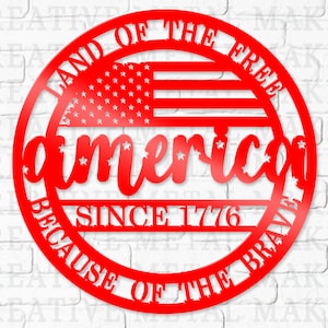 Customized Ranch Metal Sign-Patriotic Décor-4th July independence day-Mother&#39;s day gift idea-Porch Yard Indoor Outdoor Patriotic Decorations