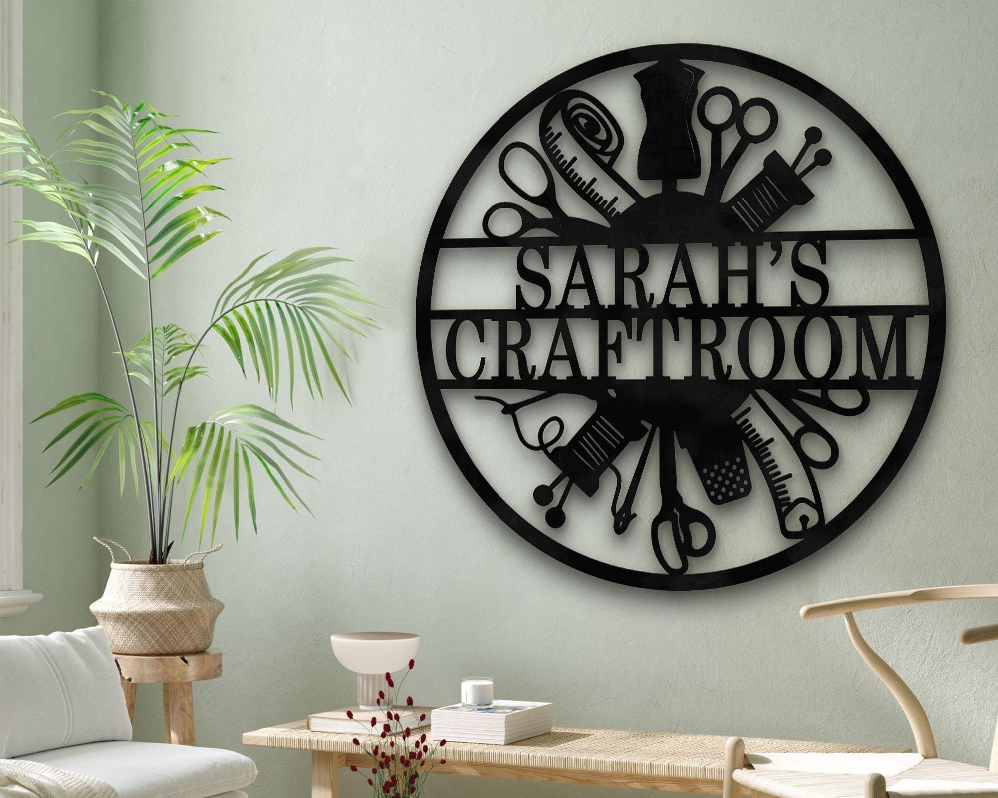 Metal Sign Sewing Room Decor Sewing Room Retro Wall Decor - Temu