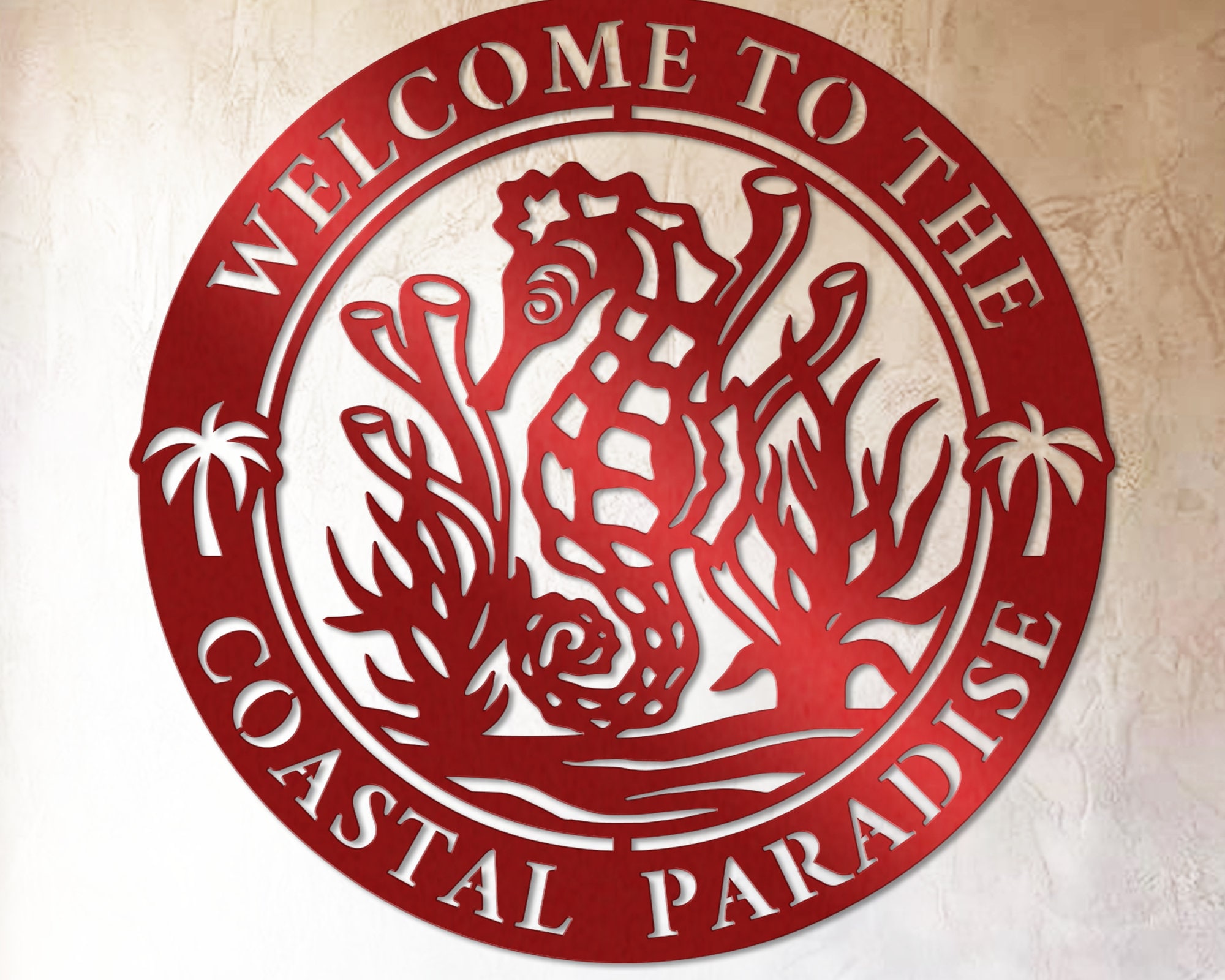 Personalized Sea Horse Metal Signsea Animal Metal Wall Etsy