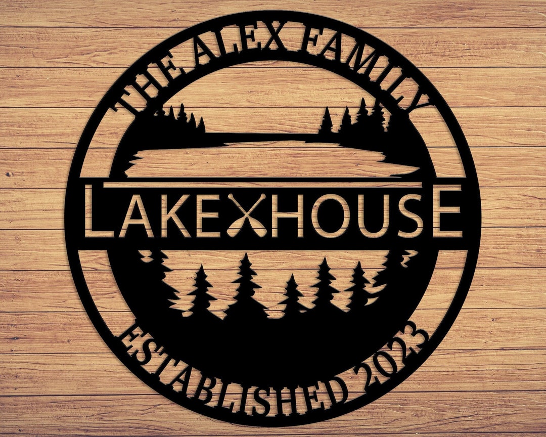 Custom Lake House Metal Signcabin Metal Wall Artbeach House Decor