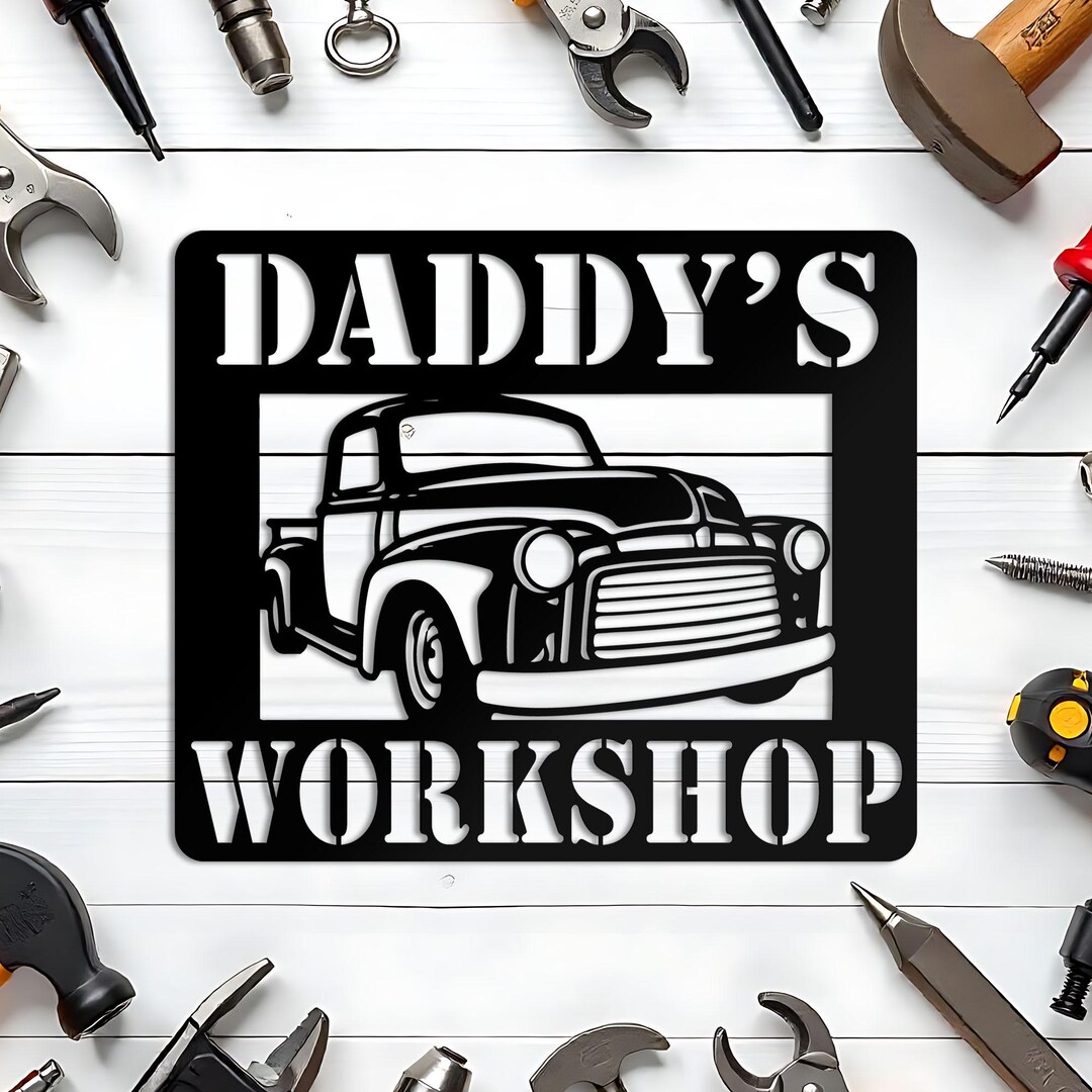 Custom Workshop Sign, Personalized Garage Sign, Sign for Tool Shed ...