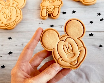 Disney character cookie cutters Mickey birthday cookies